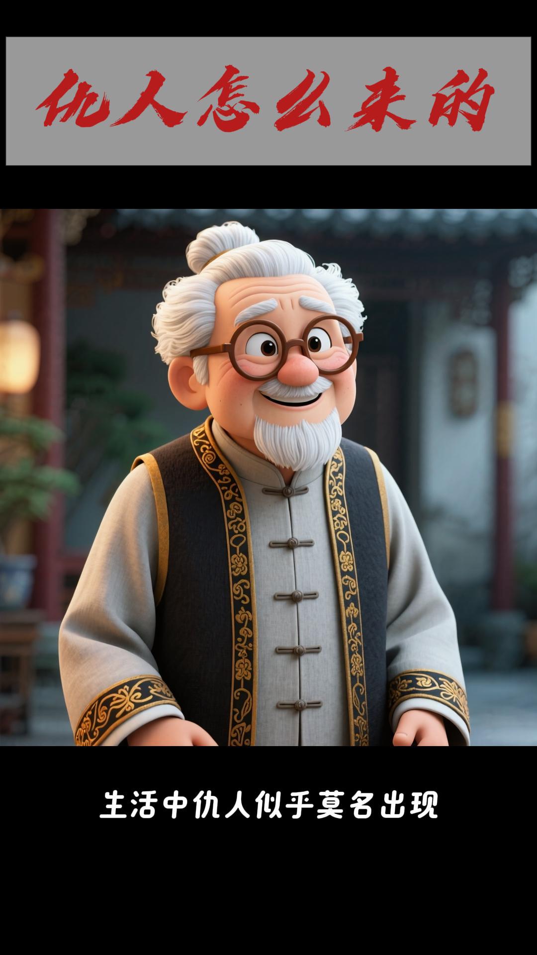 治愈老爷爷系列（演示案例）一键成片