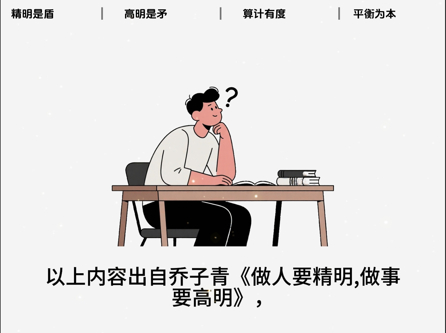 【普通款】一键书单视频制作（做人要精明,做事要高明）